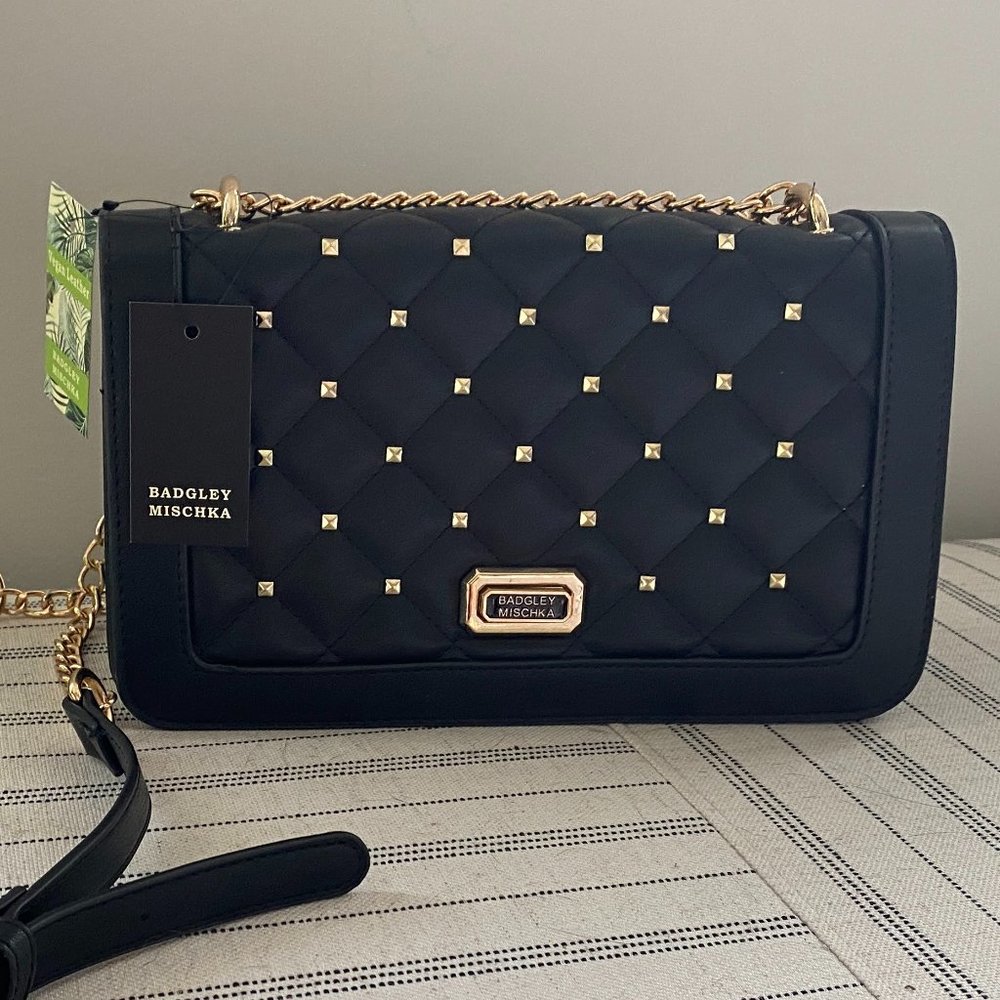 NWT Studded Badgley Mischka Crossbody Purse